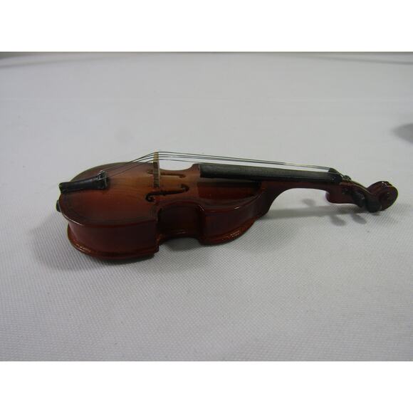 Miniature Brown Play Collectible Cello 5" with Case VTG Instrument - Picture 8 of 10
